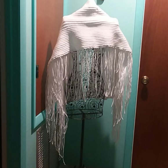 Fringed Scarf Wrap - Picture 2 of 5